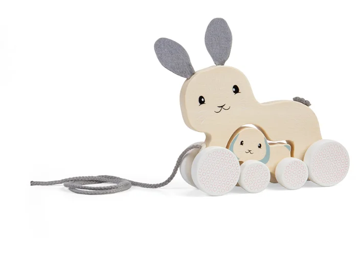 Bigjigs Häschen & Baby Nachziehspiel FSC 100%