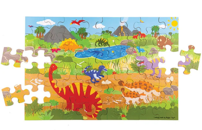 Bigjigs Morgendämmerung der Dinosaurier Bodenpuzzle