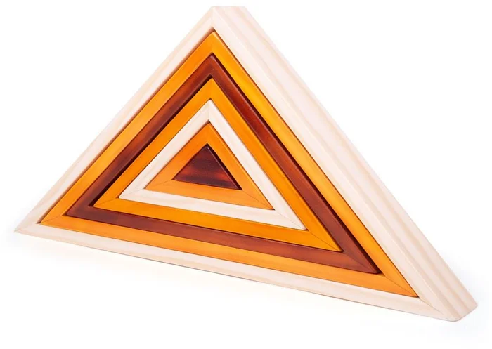 Bigjigs Natürliche Stapeldreiecke aus Holz