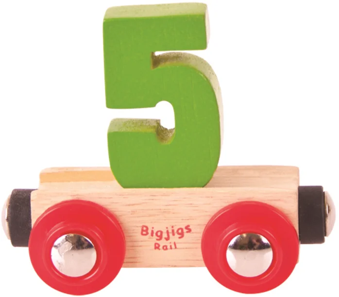 BigJigs Rail Name Number 5, Zahlenwagen 5