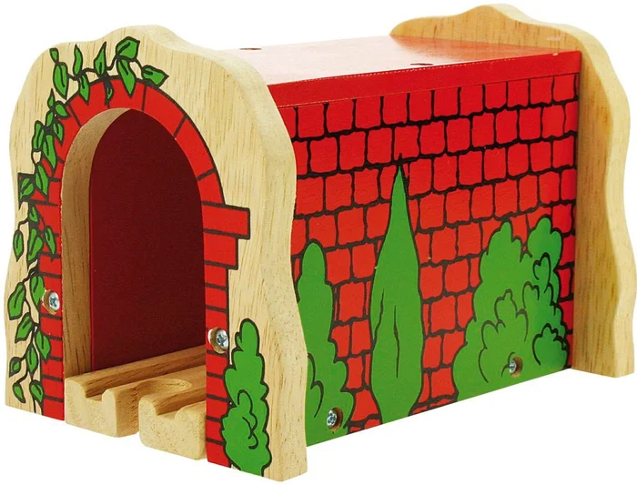 Bigjigs Roter Tunnel aus Holz
