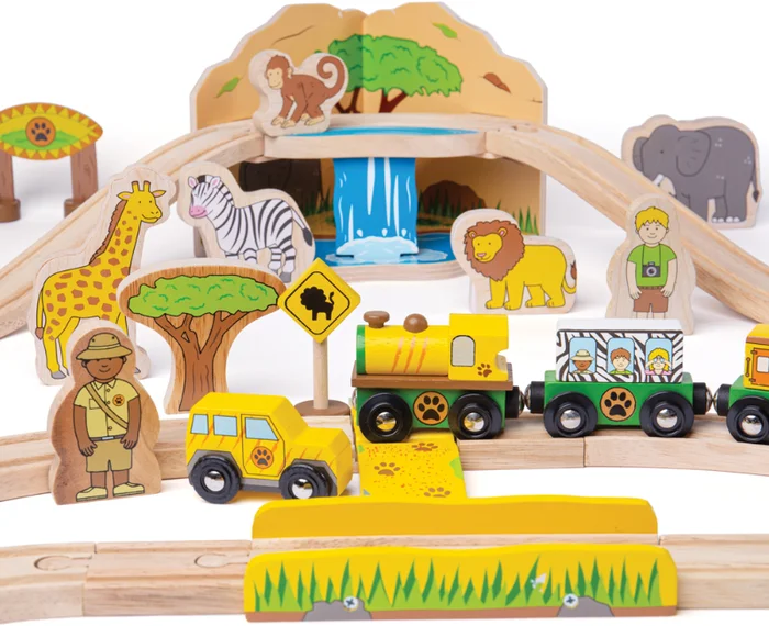 Bigjigs Safari-Zug-Set