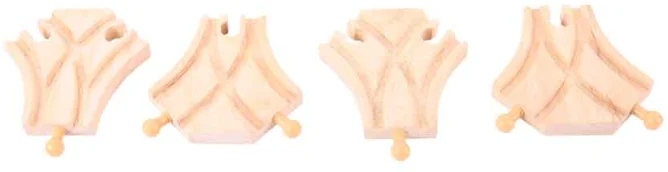 Bigjigs Schienen Kurze Kurve – 4 Stück