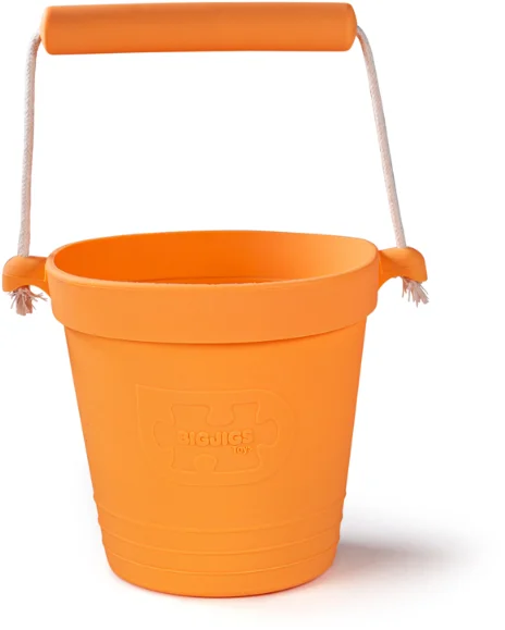 Bigjigs Silikon-Eimer – apricot orange