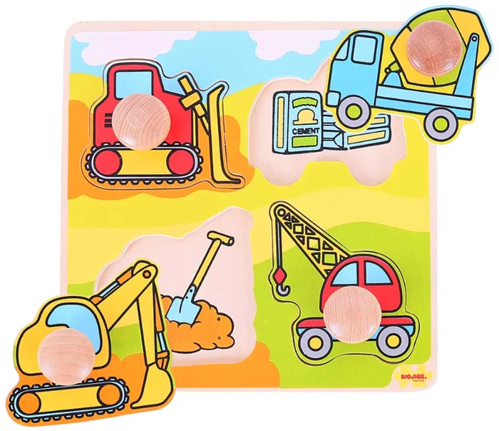 Bigjigs Toys My First Peg Puzzle – Construction