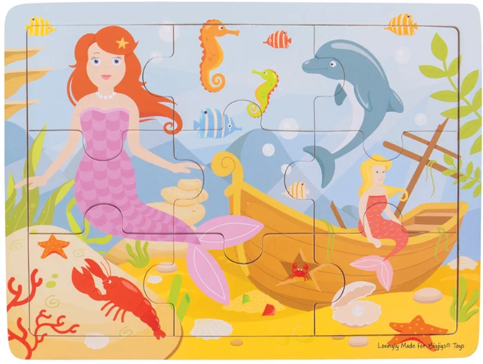 Bigjigs Toys Tray Puzzle – Mermaid