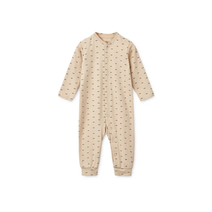 Birk Pyjama-Jumpsuit Double dot / SIlver lining
