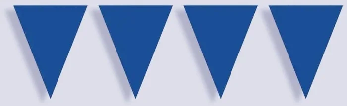 Blauwe Mini Vlaggenlijn, 3mtr.