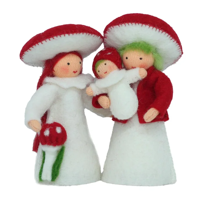 Blumenkind Jahreszeitentisch – Fliegenpilzfamilie Color 02