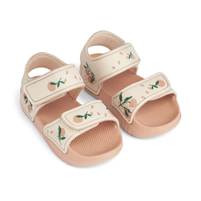 Blumer Sandalen Peach / Sea shell