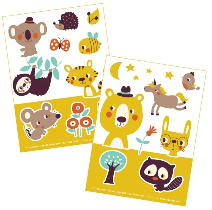 Bora Shop Bora Stickervellen 2 x A6. Hide and Seek