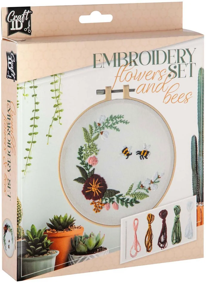 Borduurset Bloemen & Bijtjes