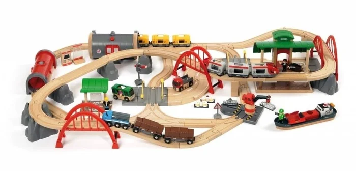 BRIO BRIO Straßen & Schienen Bahn Set Deluxe