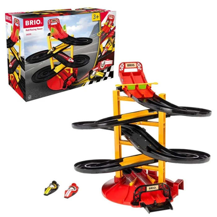 BRIO® – Rennbahn-Turm mit zwei Rennwagen