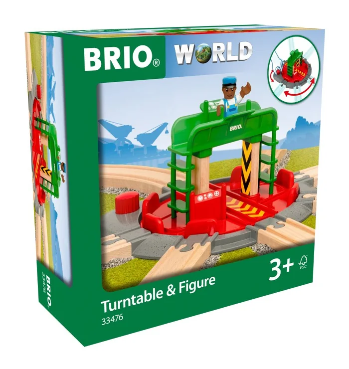 BRIO® World – Lok-Drehscheibe mit Kontrollbrücke
