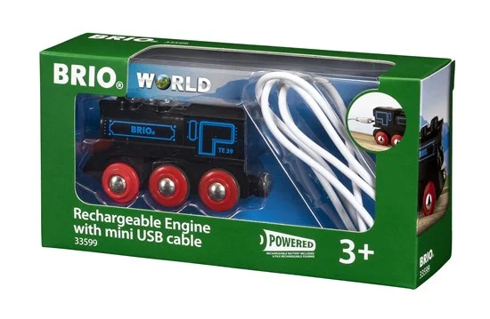 Brio wiederaufladbare Lok mit USB Kabel