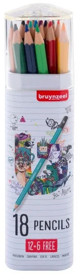 Bruynzeel Bruynzeel Dose Buntstifte 12+6 gratis