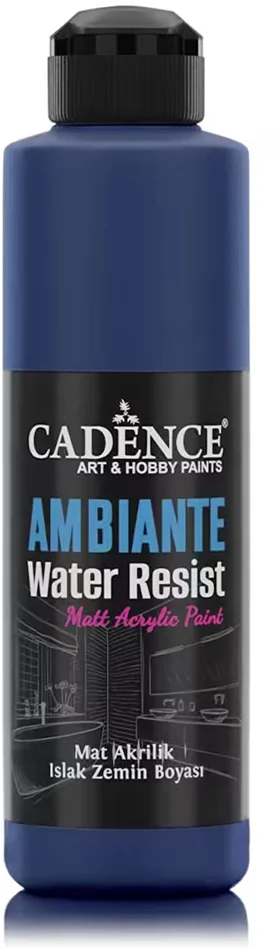 Cadence Cadence Ambiante Waterbestendige Matt Acrylverf 250 ml Ocean + 10 gr Catalyst