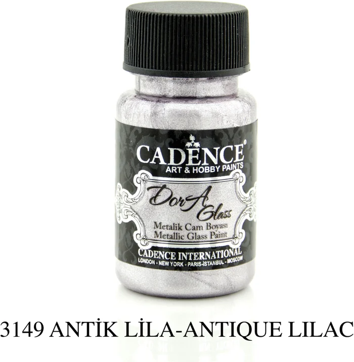 Cadence Cadence Dora Metallic Glas Verf 50 ml Antiek Lila