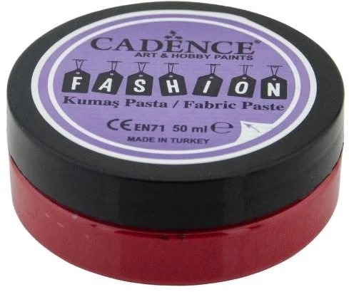 Cadence Cadence Fashion Textiel Relief Pasta 50 ml Rood