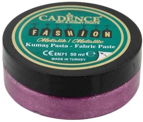Cadence Cadence Fashion Textile Metallic Relief Paste 50 ml Alpenveilchen