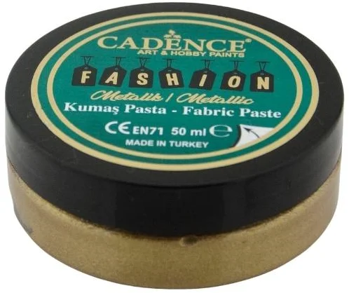 Cadence Cadence Fashion Textile Metallic Relief Paste 50 ml Antikgold