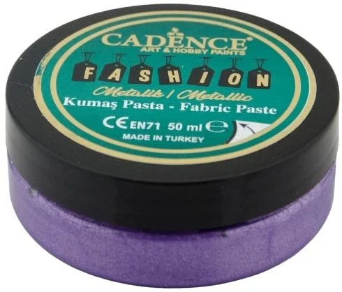Cadence Cadence Fashion Textile Metallic Relief Paste 50 ml Heather