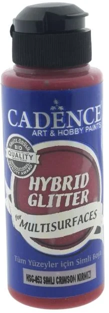 Cadence Cadence Hybrid Acrylfarbe Glitzer 120 ml Crimson Red