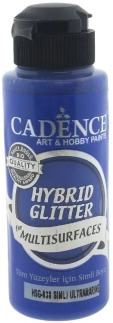 Cadence Cadence Hybrid Acrylfarbe Glitzer 120 ml Ultramarin