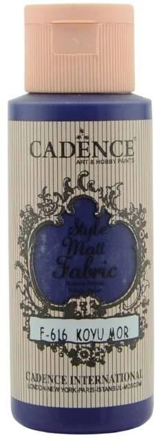 Cadence Cadence Style Mat Textielverf 59 ml Donkerpaars