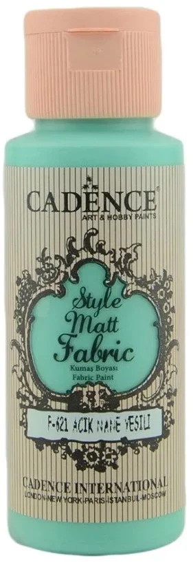 Cadence Cadence Style Mat Textielverf 59ml Light Mint Green