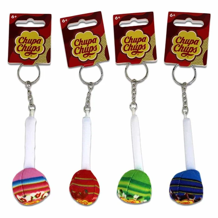 Chupa Chups Schlüsselanhänger aus Plüsch – ca. 8 cm