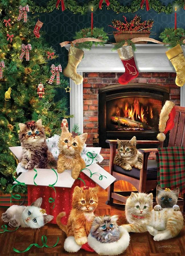 Cobble Hill Christmas Kittens – 1000 Teile