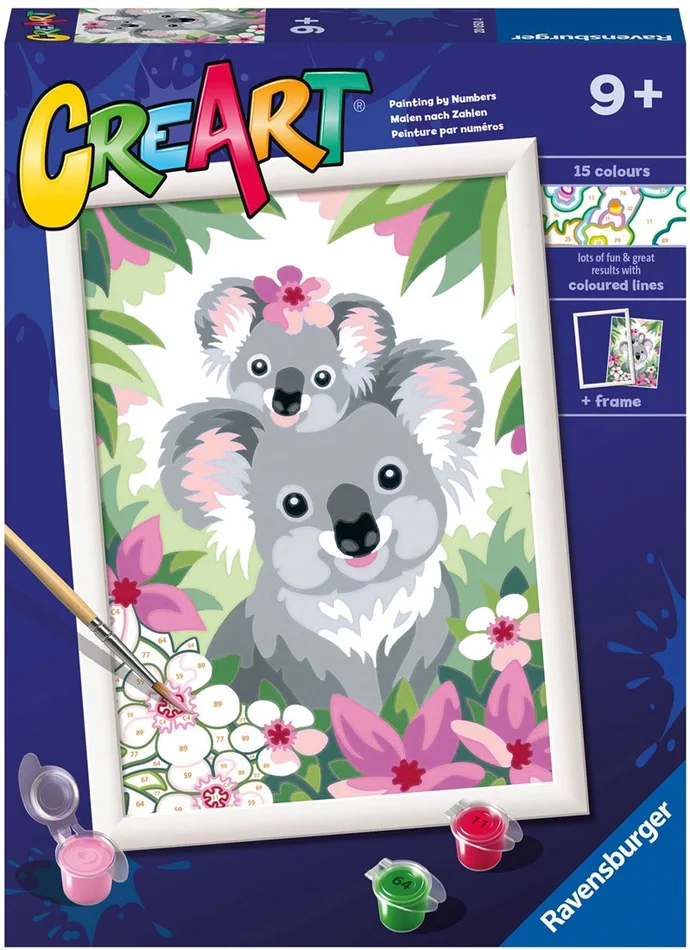 CreArt Schilderen op Nummer – Koala Schatjes