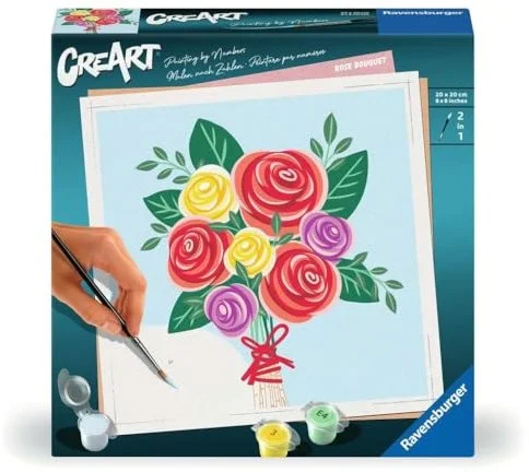 CreArt Schilderen op Nummer – Rozen Boeket