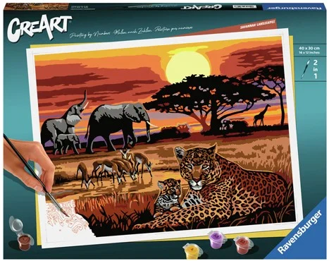 CreArt Schilderen op Nummer – Savannah Landscapes