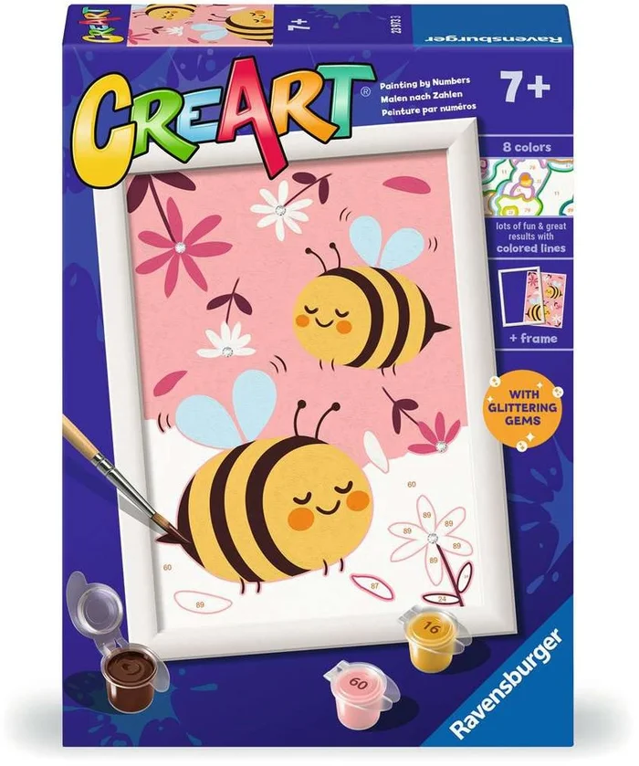 CreArt Schilderen op Nummer – Vrolijke Bijen