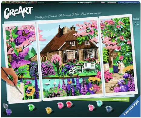 CreArt Schilderen op Nummer – Waterside Cottage