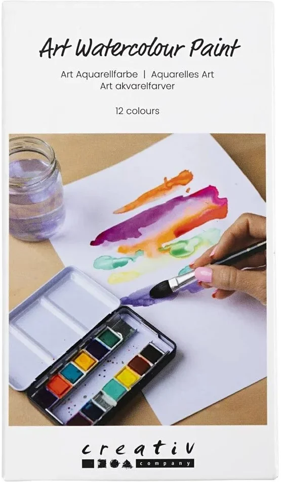 Creativ Company CC Aquarelverf Bloemen en landschappen 12 kleuren