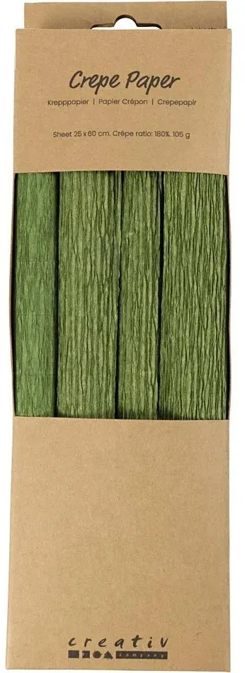 Creativ Company CC Crêpepapier Groen 4 vel