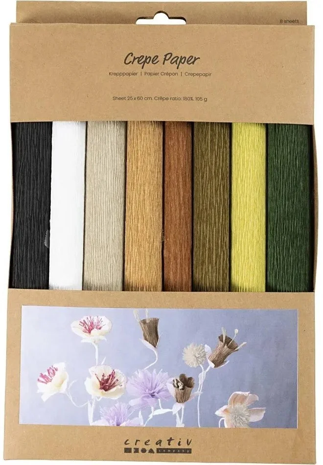 Creativ Company CC Crêpepapier Naturel 8 vel