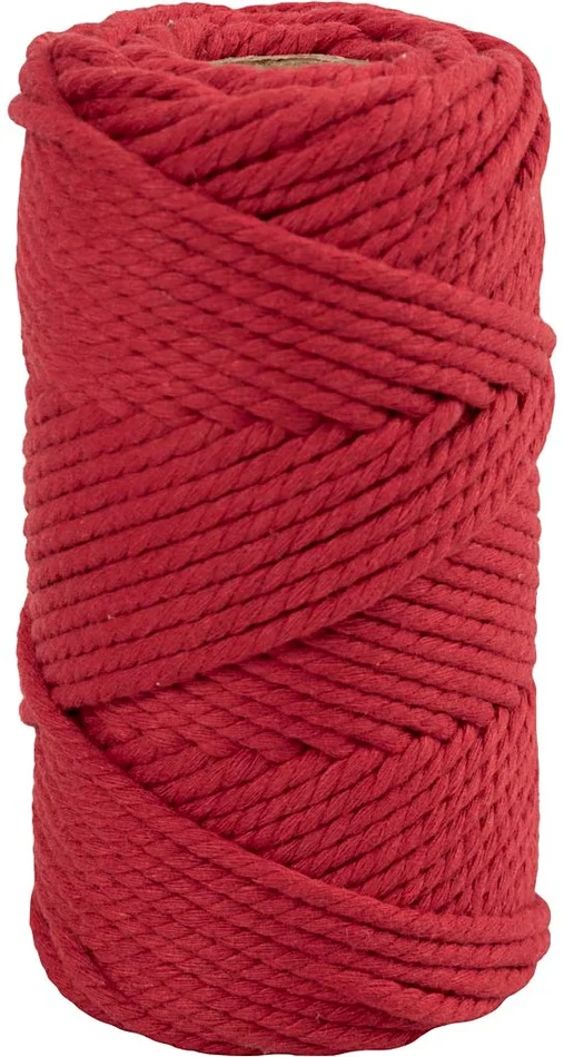 Creativ Company CC Makrameeschnur 4 mm 55 m Rot
