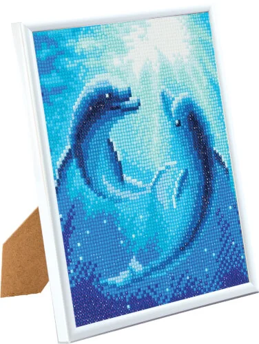 Crystal Art – Gerahmtes Bild Delphine