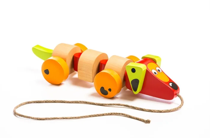 Cubika Holz-Nachziehfigur Dackel