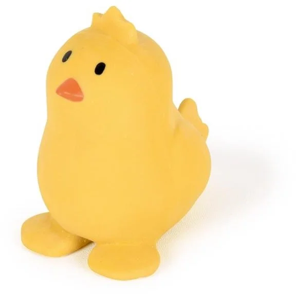 DAM Tikiri: MEIN ERSTES BAUERNHOF-TIER / KUIKEN 8cm, aus Naturkautschuk, mit Glocke, mit Hängeetikett, 0+