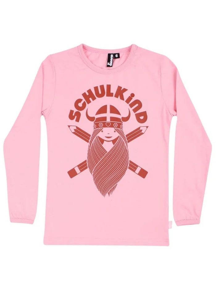 Danefae Langarm Shirt SCHULKIND Freja pastel pink