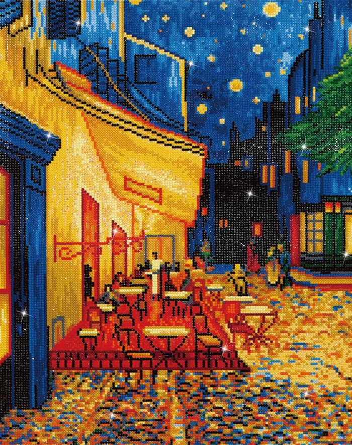 Diamond Dotz Diamond Dotz – CafÃ© At Night (Van Gogh)