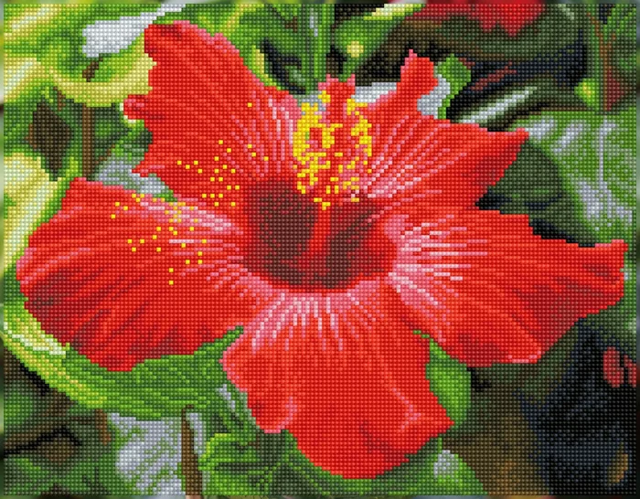 Diamond Dotz Diamond Dotz – Hibiscus In Bloom – Pre-Framed Kit