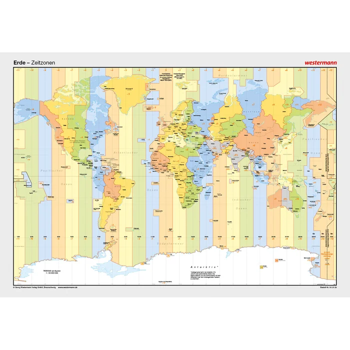 Die Erde, Zeitzonen bei Wiemann-Lehrmittel erhältlich