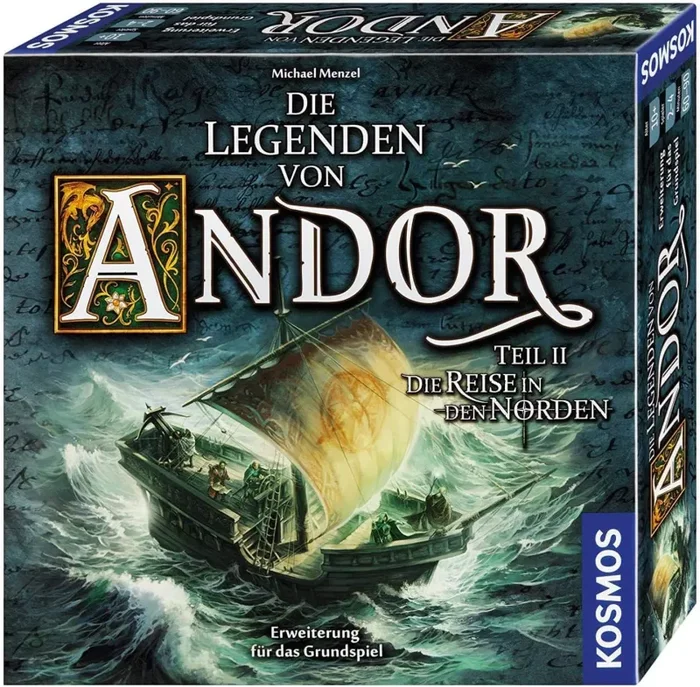 Die Legenden von Andor – Teil II Die Reise in den Norden, Erweiterung für das Grundspiel Die Legenden von Andor, ab 10 Jahren, Fantasy-Brettspiel, Kosmos 692346